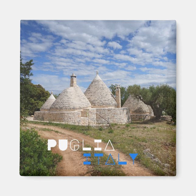 Imán Casas Trulli de Puglia/Apulia (Frente)