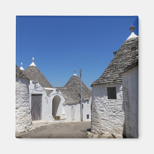 Imán Casas Trulli en Alberobello, Puglia Magnet (Frente)