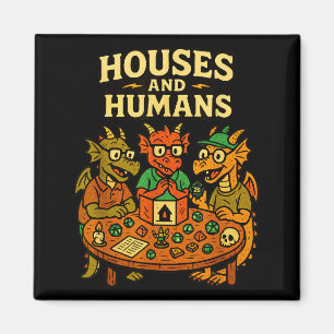 Imán Casas y humanos divertido geek RPG nerd jugadores