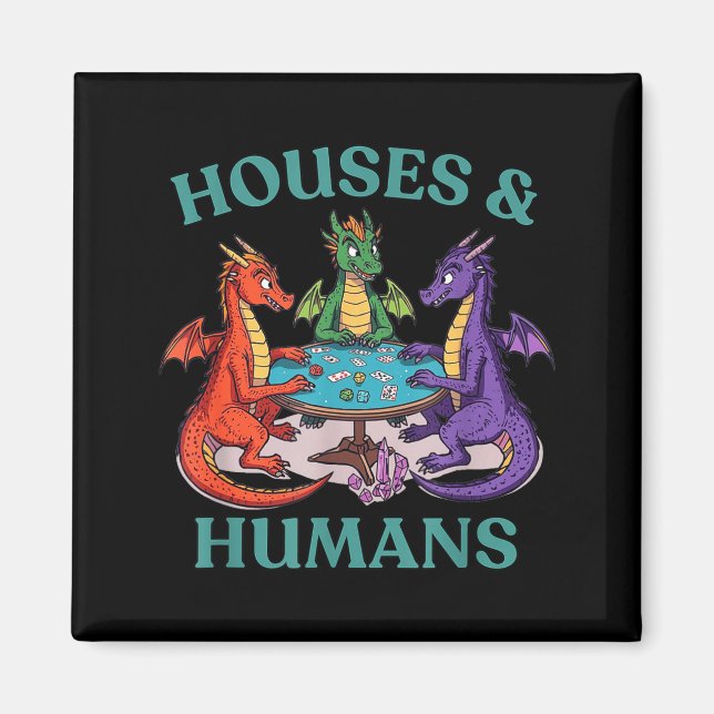 Imán Casas y Humanos Dragón Juego de Rollo de Mesa Fant (Frente)