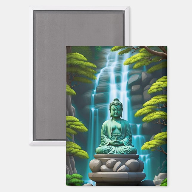 Imán Cascada de Buddha (Anverso/Reverso)