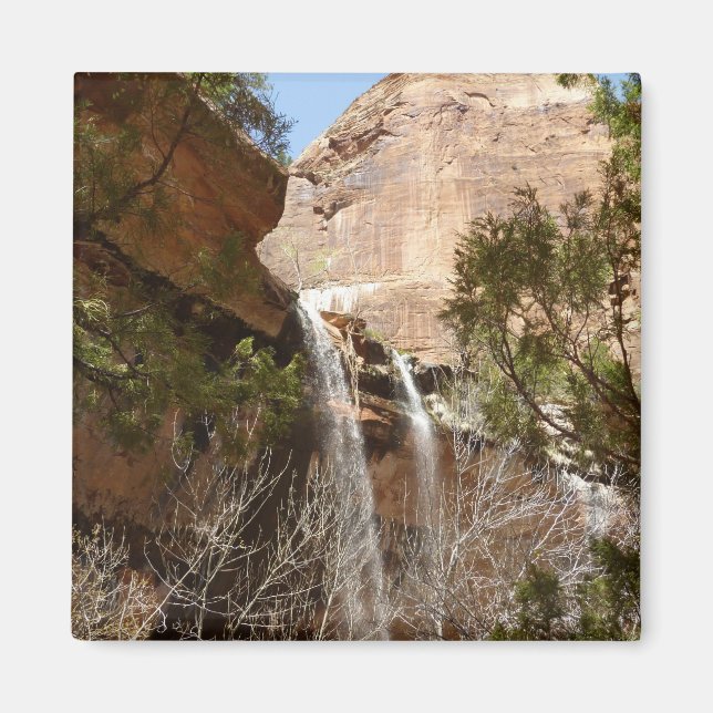 Imán Cascada de Emerald Pool I del Parque Nacional Zion (Frente)