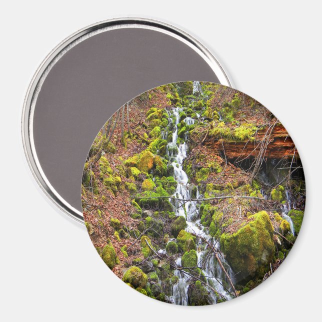 Imán Cascada de manantial de montaña..... (Anverso/Reverso)
