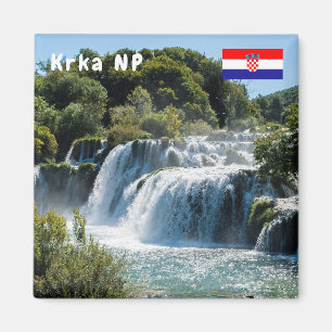 Imán Cascada en el Parque Nacional Krka - Dalmacia, Cro