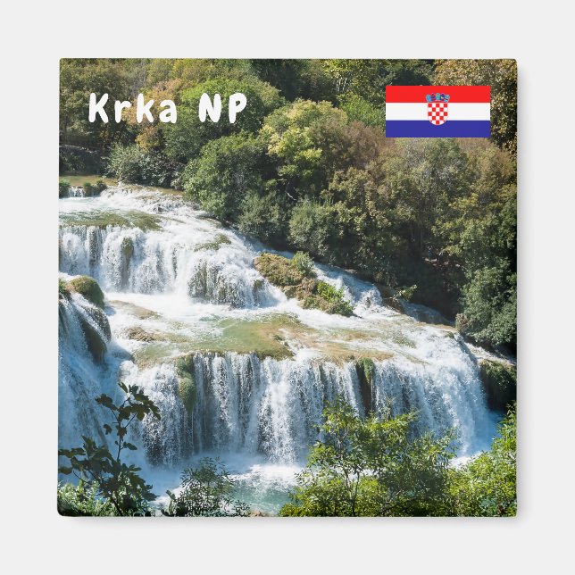 Imán Cascada en el Parque Nacional Krka - Dalmatia, Cro (Frente)