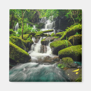Imán Cascada en la selva Montaña Phu Tub Berk