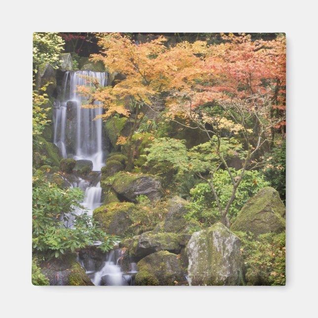 Imán Cascada Heavenly y colores de otoño (Frente)