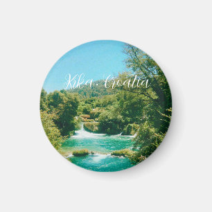 Imán Cascada Krka, Croacia Recuerdo de Viaje