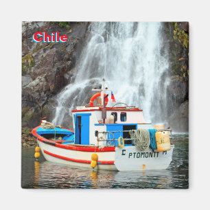 Imán Cascada y barco, Chile