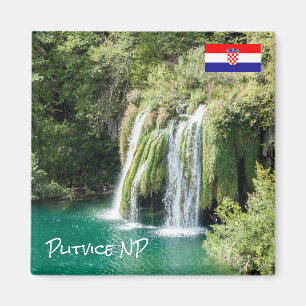 Imán Cascadas en el Parque Nacional de Plitvice - Croac