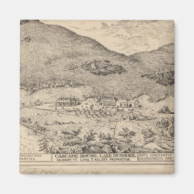 Imán Cascade House en el lago Dunmore (Frente)