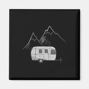 Imán Cascadian Designs Airstream de camping para mujere