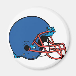 Imán Casco azul y rojo