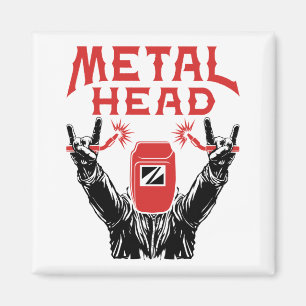 Imán Casco de Soldadura Divertido Cabeza de Metal Solda