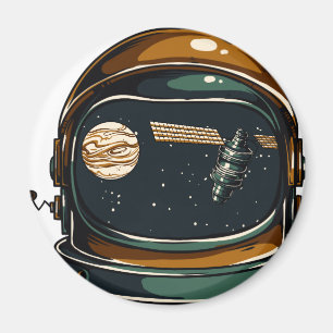 Imán casco espacial