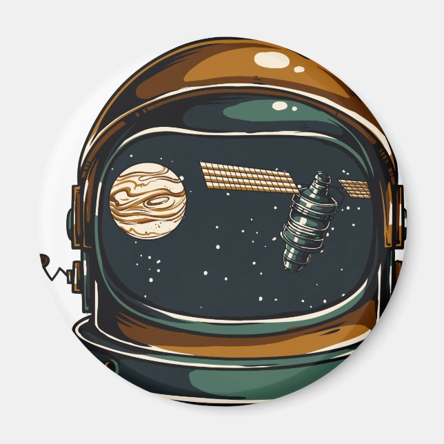 Imán casco espacial (Frente)