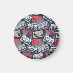 Imán Casetes antiguos de música vintage impecables