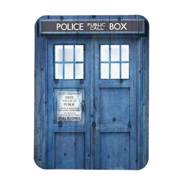 Imán Casilla de llamadas públicas de la policía diverti (Vertical)