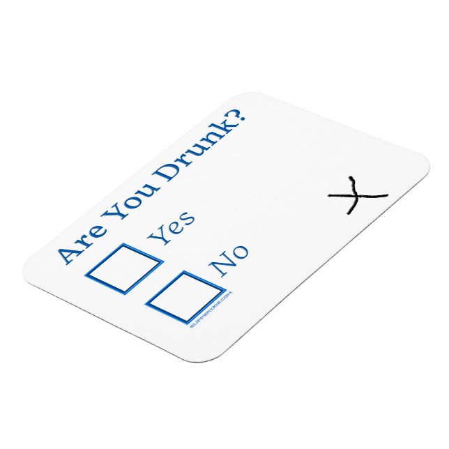 Imán Casillas de verificación SlipperyJoe's Are You Dru (Lado Izquierdo)