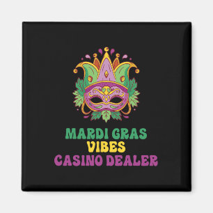 Imán Casino Dealer Mardi Gras Vibes