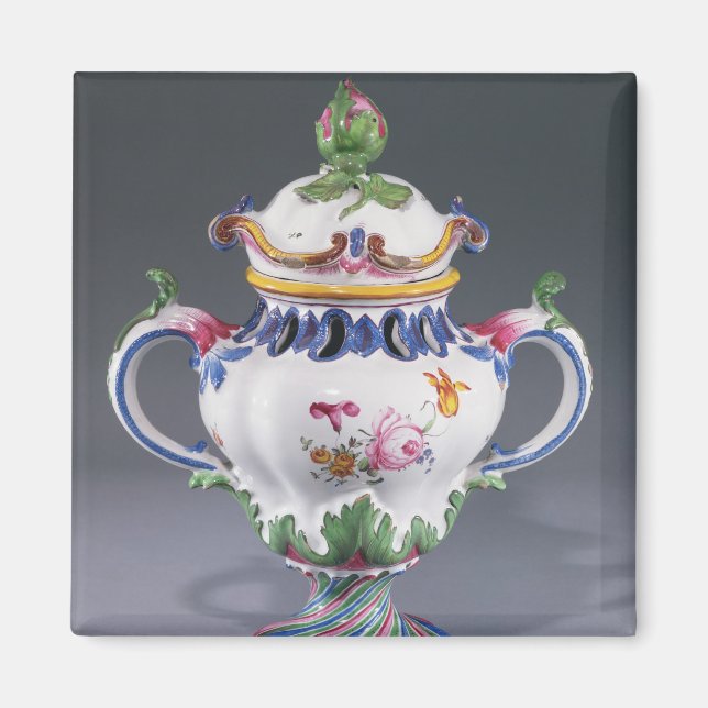 Imán Caso Pot-pourri, hecho en Estrasburgo, c.1754-60 (Frente)