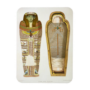 Imán Caso y momia en sus cerements de Gizeh, volumen