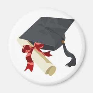 Imán Casquillo y diploma de la graduación