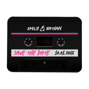 Imán Cassette Mix Tape Retro Guay Guardar La Fecha