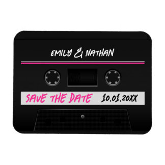 Imán Cassette Mix Tape Retro Guay Guardar La Fecha