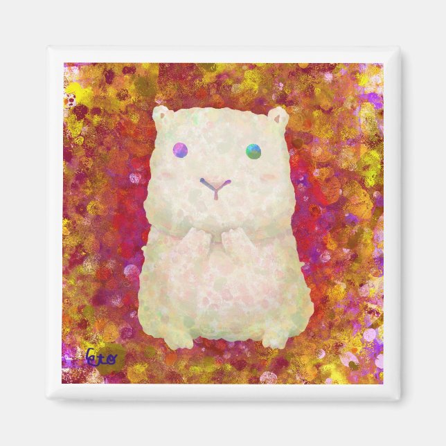 Imán casta blanca (rojo) (Frente)