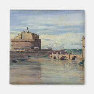 Imán Castel Sant' Angelo y el río Tíber, Roma