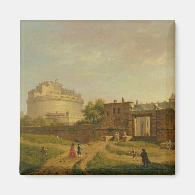 Imán Castel Sant'Angelo, Roma, 1776 (aceite sobre lienz (Frente)