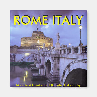 Imán Castel Sant'Angelo y Puente, Roma, Italia