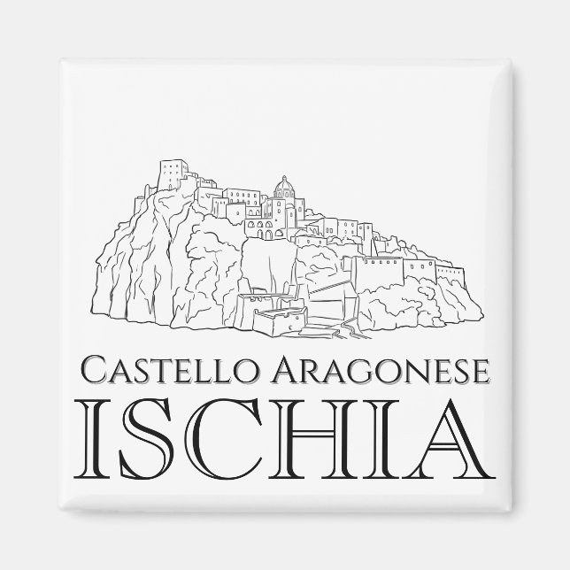 Imán Castello Aragonese, Viajes a Isquia (Frente)