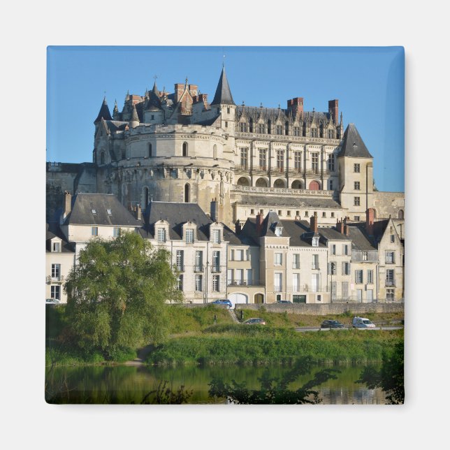 Imán Castillo de Amboise en Francia Postcard Square Peg (Frente)