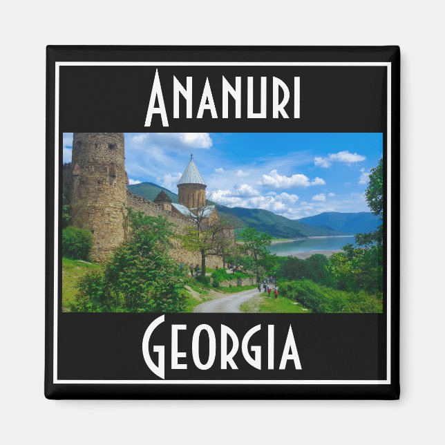 Imán Castillo de Ananuri Georgia Aragvi Caucuses Montañ (Frente)