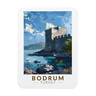 Imán Castillo de Bodrum Turquía Viaje Arte Vintage