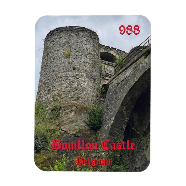 Imán Castillo de Bouillon en Bélgica (Vertical)