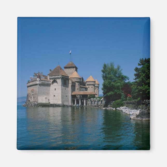 Imán Castillo de Chillon, Lago de Ginebra, Cantón de Va (Frente)