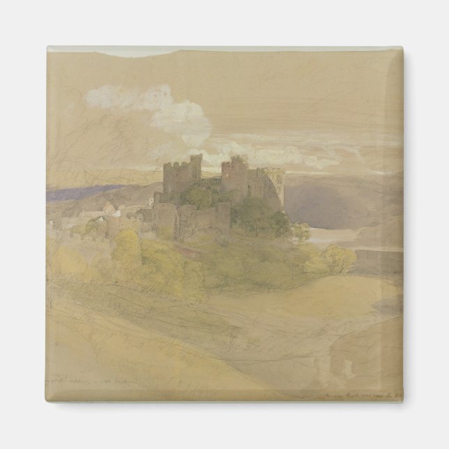 Imán Castillo de Conway (grafito, w/c y gouache sobre p (Frente)