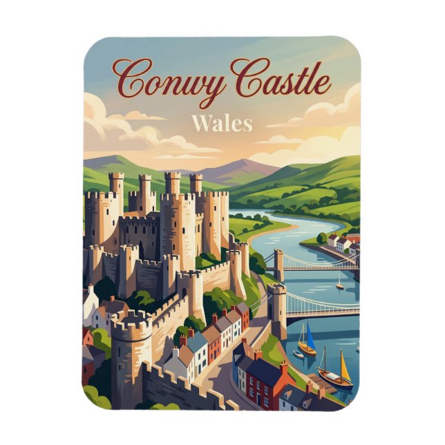 Imán Castillo de Conwy, Gales (Vertical)