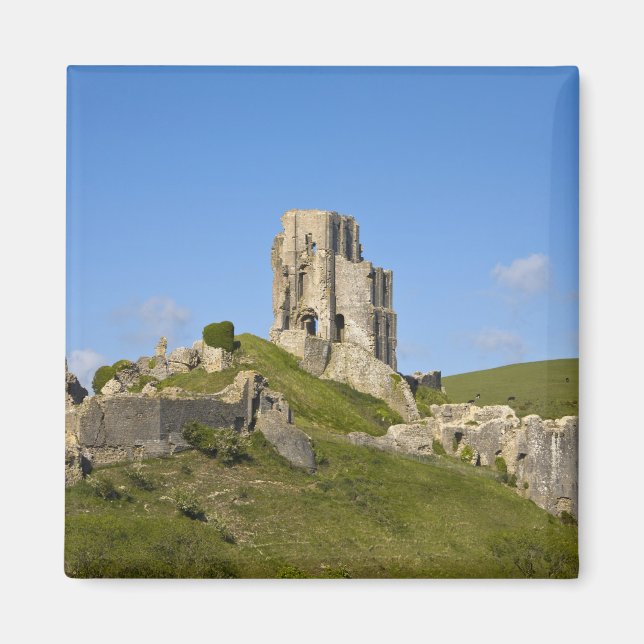 Imán Castillo de Corfe, Corfe, Dorset, Inglaterra (Frente)