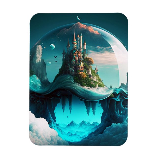Imán Castillo De Crystal Ball (Vertical)