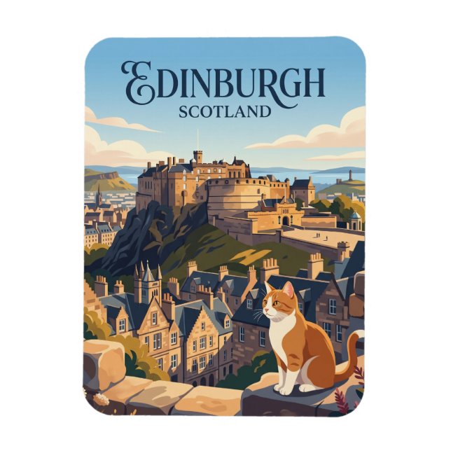Imán Castillo de Edimburgo Escocia (Vertical)