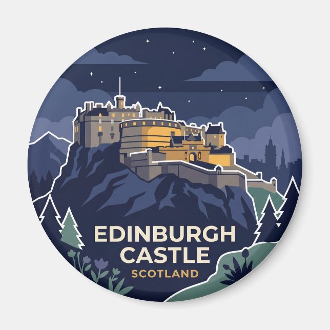 Imán Castillo de Edimburgo Reino Unido (Frente)