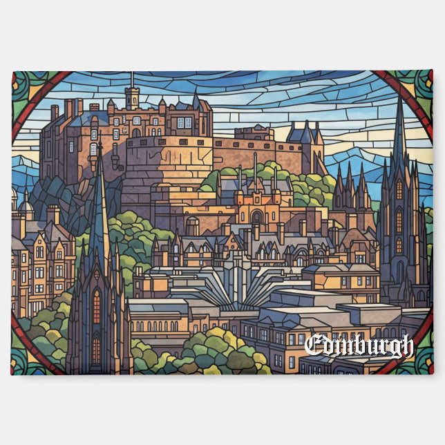 Imán Castillo de Edimburgo Viajes a Escocia (Anverso)