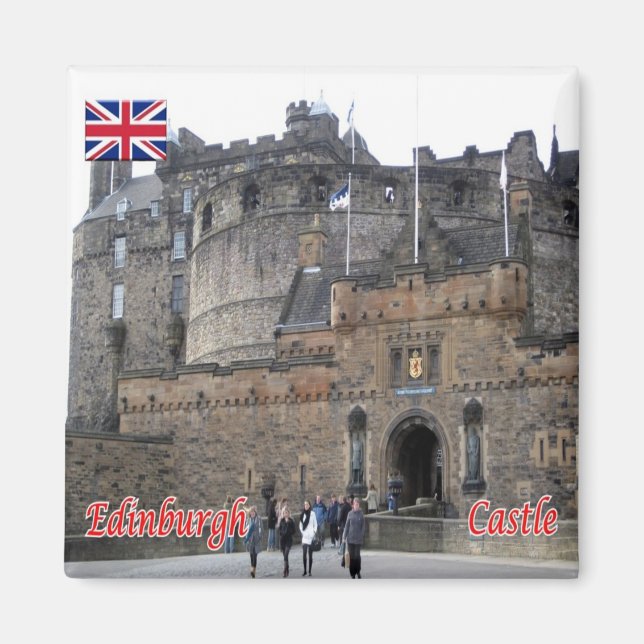 Imán CASTILLO DE EDINBURGH SCT020, Escocia, nevera (Frente)
