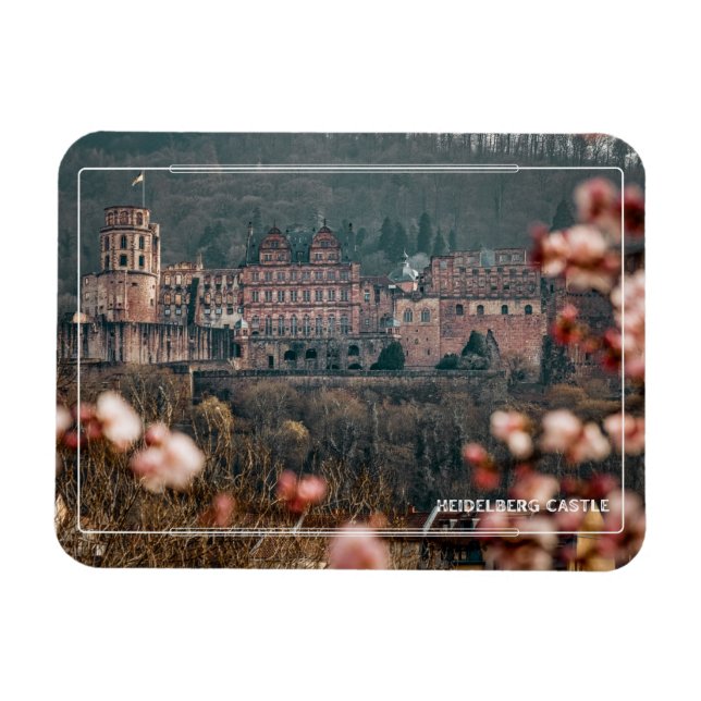 Imán Castillo de Heidelberg en primavera – Alemania Rom (Horizontal)