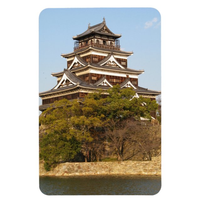Imán Castillo de Hiroshima 広 島 城, Hiroshima, Japón (Vertical)