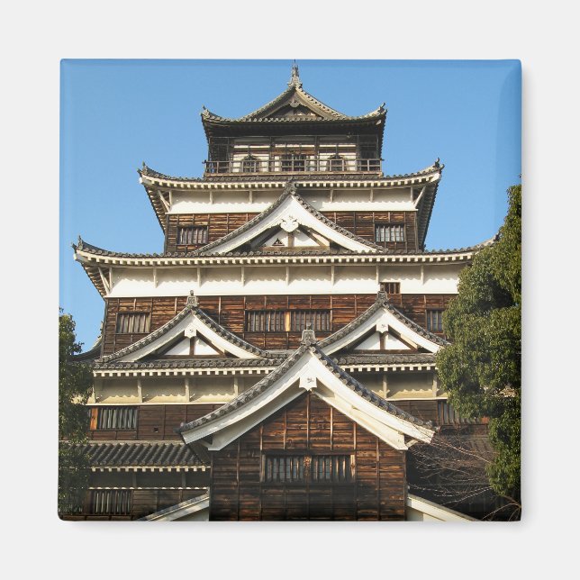 Imán Castillo de Hiroshima 広 島 城, Hiroshima, Japón (Frente)